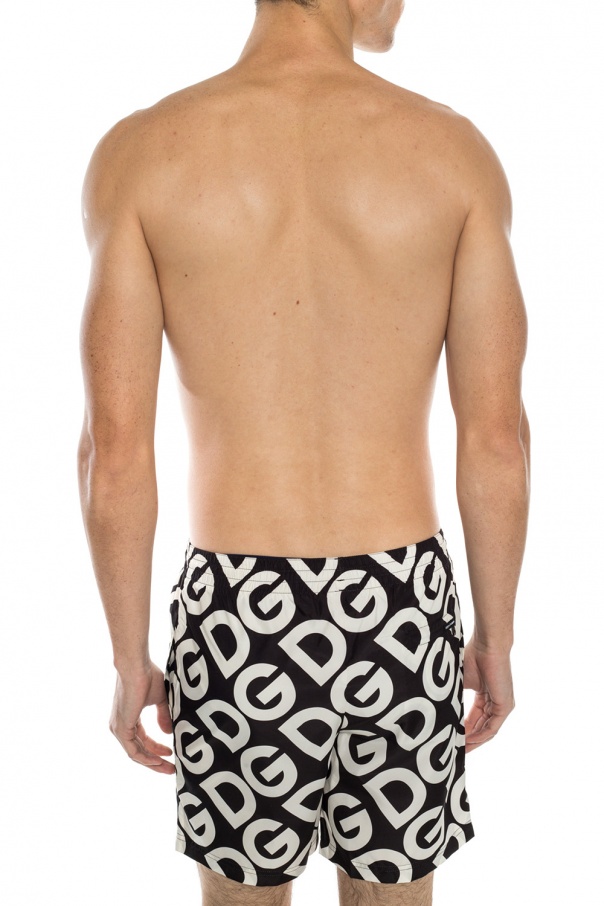 Black Patterned swim shorts Dolce & Gabbana - Vitkac GB